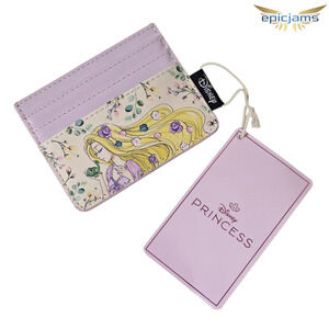 Loungefly Disney Tangled Floral Cardholder Wallet New